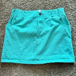 HYFVE Turquoise Mini Skirt Junior Size L